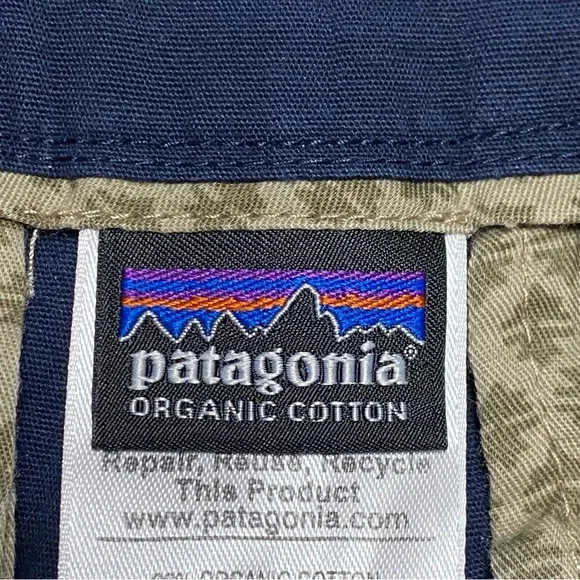Patagonia Shorts Women’s Size 10 Navy Chino Shorts Organic Cotton - Picture 8 of 15